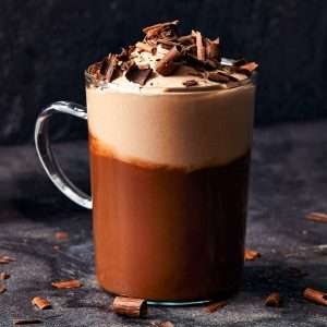 Hot chocolate at Buddha Cafe